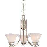 Minka Lavery Agilis 1813-84 Mini 3 Light 300w (21H x 20W) Chandelier Lighting in Brushed Nickel
