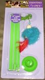 Cat Teaser Wand with Suction Cup Base Assorted Colors