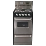 Summit Professional Series TEM130BKWY 20 Freestanding Electric Range with Manual Clean,... by