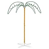 patio sets with fire pits-Grasslands Road 7-Foot Lighted Palm Tree with Stand