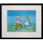 Alice in Wonderland and the Mad Hatter Walt Disney Limited Edition Animation Cel, Framed