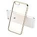 iPhone 6s Case, Iwotou Ultra Thin Transparent with Metallic luster TPU Bumper Case for iPhone 6/6s (gold)