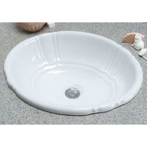 Barclay 4-710WH Lisbon Self Bathroom Sink