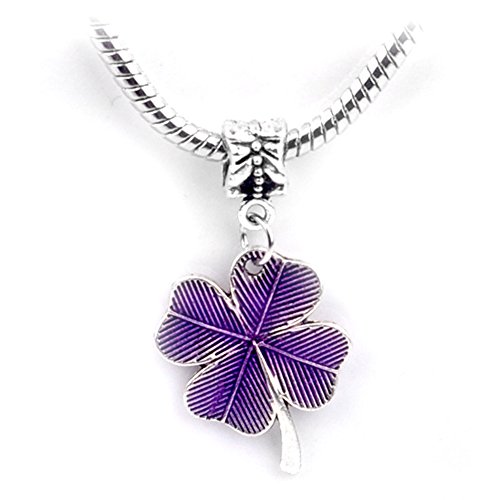 Pugster Silver Plated Letter Initial A-z Dangle Alphabet Crystal Bead Fits Pandora Charms Bracelet