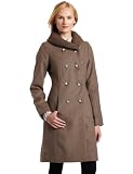 41bXOxd5j%2BL. SL160  Jessica Simpson Womens Knit Collar Double Breasted Coat