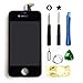Teenitor Replacement LCD Touch Screen Digitizer Assembly for iPhone 4S Black