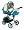 Neonato Reverso Sport Tris 733 Lightweight City 3-Wheel Stroller and Carrycot Travel System