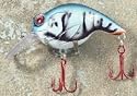 JLVLures Shallow Crankbait Blue Crawfish : Diver Lures JLV Freshwater Smallmouth Steelhead Pike Salmon Trout Perch Whiper Mid Depth Walleye Casting Bass Hook Treble Red Boat Dock Brook Bay Little Stump River Trolling Weed Surface Topwater Shad