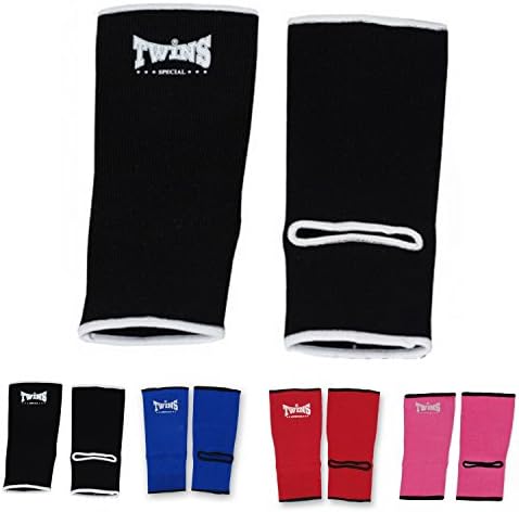Twins Special Ankle Guard Support Protector AG Color Black, Blue, Red, Pink, Size M, L for Protection in Muay Thai, Boxing, Kickboxing, MMA