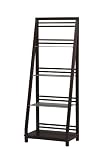 Linon Metro Glass Top Slanted Bookcase