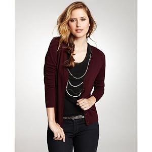 Buy Ann Taylor Ladies Port Yarn V-Neck Cardigan by Ann Taylor