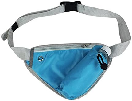 Unisex Sports Fanny Pack Travel Jogging Fitness Running Cycling Waist Bum Belt Bag Zip Pouch (Blue)