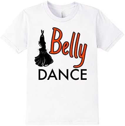 Kids Belly Dance Tee Shirt For Belly Dancing Enthusiasts 10 White