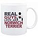 Mug White " Real guys love a Norwich Terrier " Dogs