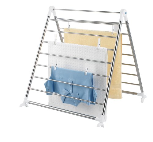 Wenko 3772020100 Badewannen-W&auml;schetrockner Profi - 11 m Trockenl&auml;nge, klappbar, Edelstahl rostfrei, 150 x 2.5 x 65 cm