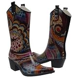 Nomad Women's Yippy Rain Boots,Turquoise Monet,5 M US