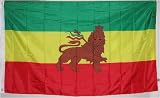 LION OF JUDAH FLAG - - - - 3 x 5 ft - - - Juddah Rasta Colors poster