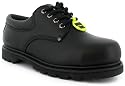 Rugged Outback "Railroad 2" Mens Leather Steel Toe Cap/Mid Sole Safety Shoes - Black