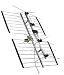 ANTENNA MULTI-BAY HDTV, UHF, 4-BAY, MULIT-BOW, ULTRATENNA, SHORT RANGE CHANNELS 7 THR...