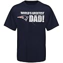 New England Patriots Navy Blue World's Greatest Dad T-shirt