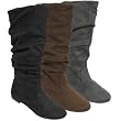 Bamboo by Journee Slouchy Microsuede Boots