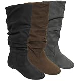 Bamboo by Journee Slouchy Microsuede Boots