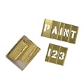 C H Hanson 10068 1-inch Letters/ Numbers Brass Stencils Set (45 Pieces)
