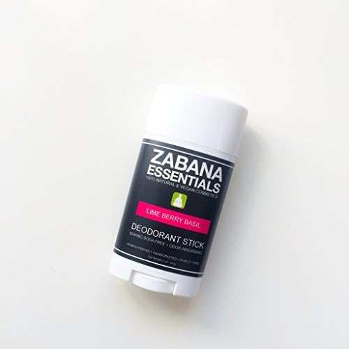 Baking Soda Free* Natural Deodorant Stick Lime Berry Basil
