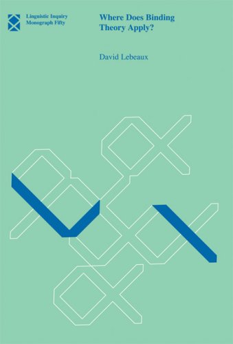 Cover image : Where Does Binding Theory Apply？ (Linguistic Inquiry Monographs)