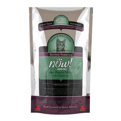 Now! Grain Free Fresh Turkey, Fresh Salmon, Fresh Duck Formula Dry Kitten Food, 3 Pound Bag
