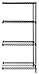 Quantum Storage Systems AD63-2448BK Add-On Kit for 63" High 4-Tier Wire Shelving Unit, Black Finish, 24" Width x 48" Length x 63" Height