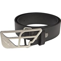 Fly Racing Title Men's Racewear Belt w/ Free B&F Heart Sticker Bundle - Black