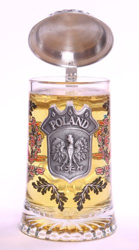 Poland Glass Beer Stein