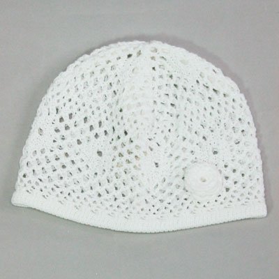ベビーキャップ 白色【サイズ 01 (头囲40~42c