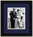 Yogi Berra Autographed New York Yankees 8x10 Photo with Babe Ruth - Custom Framed