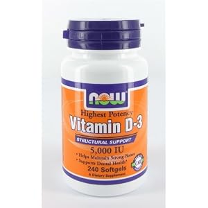 NOW VITAMIN D-3 5000 IU SOFTGELS