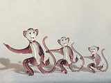 Collectibles Crystal Figurines Monkey Set Purple