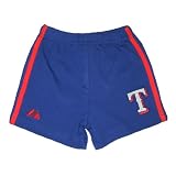 MLB Texas Rangers Baby / Infant Comfortable Fit Cotton Shorts with Embroidered Logo - Blue (Size: 24)