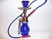 Premium 10" Blue Hookah, 3 Boxes of Beamer Hookah Molasses Flavors, 30 Charcoals, Beamer Card and Accessories