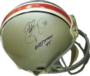 Eddie George signed Ohio State Buckeyes Authentic Helmet Heisman 95