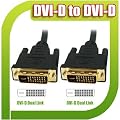 Premium High Quality Performance 10M Gold Plated DVI-D 24+1 25 Pin Dual Link Male to DVI-D 24+1 Male Cable Lead 10 M Meter Metre Digital TFT PC Digital CRT Display Desktop Monitor HDTV Plasma Projector HDTV Playstation 3 PS3