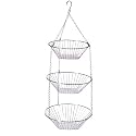 Wire 3-Tier Hanging Basket - Chrome