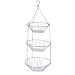 Kitchen & Housewares : Wire 3-Tier Hanging Basket - Chrome