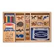 Melissa & Doug Wooden Animal Stamp Set