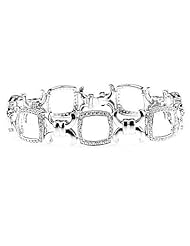 14k White Gold Diamond XOXO Bracelet 23.3g (1 3/4Cttw, VS Clarity, F Color)