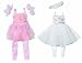 Zapf 876183 - Jolina Tanzoutfit für Balettpuppe (farblich sortiert, rosa oder weiß)