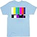 The Big Bang Theory Test Pattern Unisex T-Shirt Blue Large