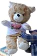 GIANT 54-INCHES-TALL TEDDY BEAR - WEARING WORLD'S GREATEST MOM TSHIRT - BIG, SOFT AND ADORABLE - GREAT MOTHERS DAY ... OR ANY DAY GIFT! * AMERICAN MADE IN THE USA AMERICA