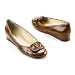 Perlina Kay Patent Wedge With Buckle