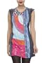 Desigual Dolmen - Robe - Droite - Microfibre - Imprim� - Femme